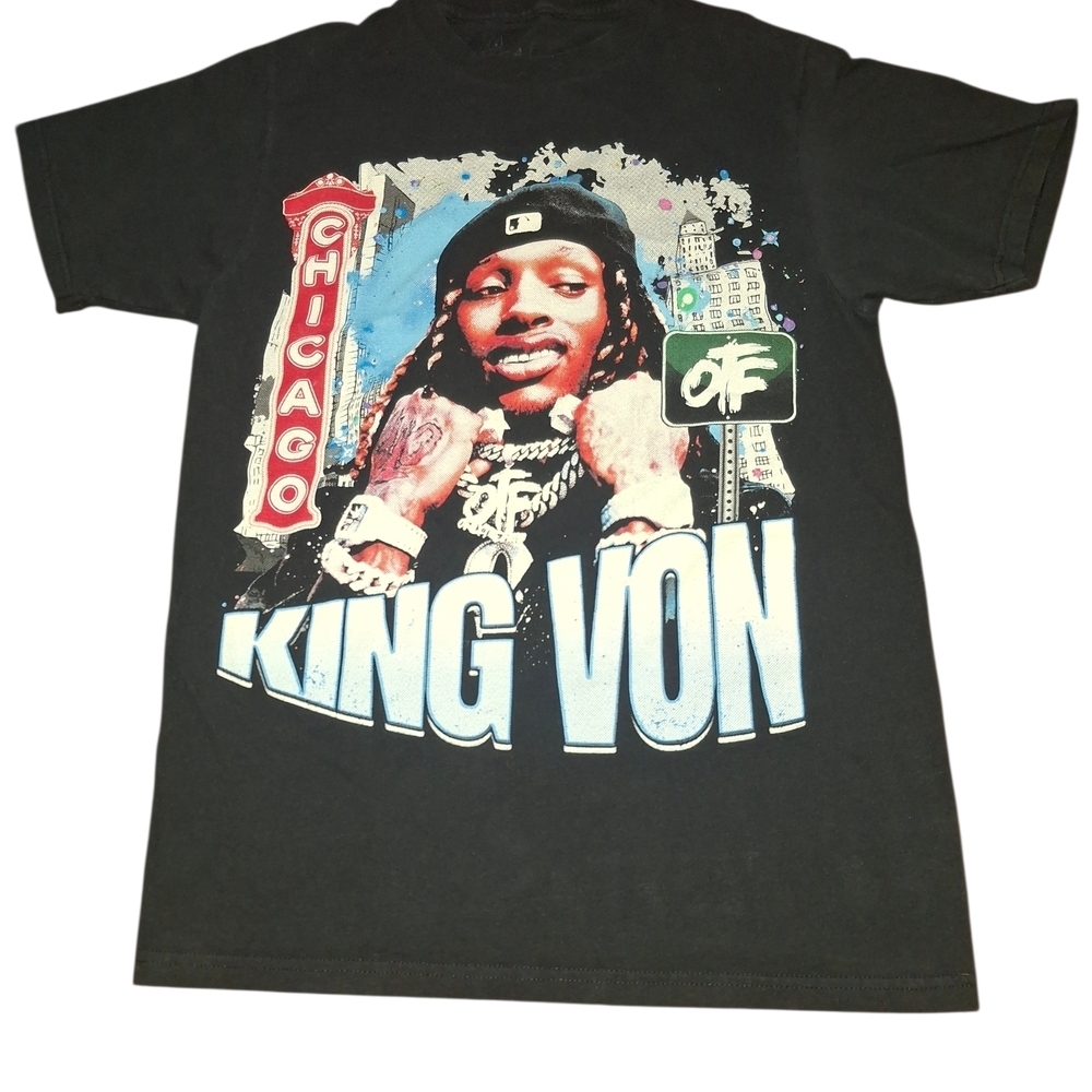 Black Graphic Tee King Von